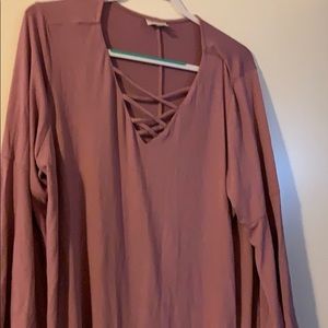 Avenue bell sleeve blouse.